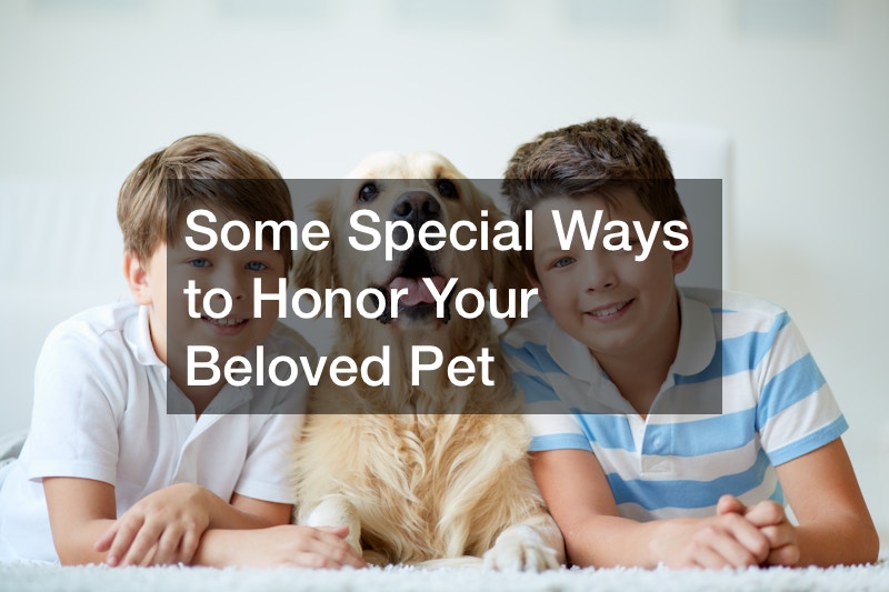 Some Special Ways to Honor Your Beloved Pet